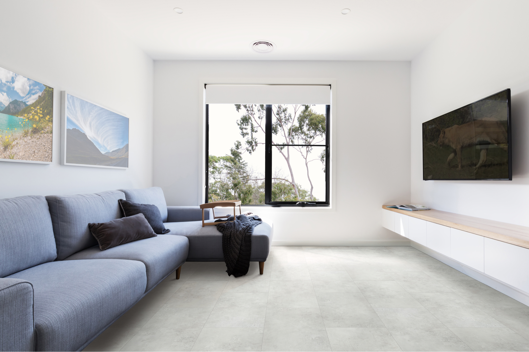 A bright modern living room